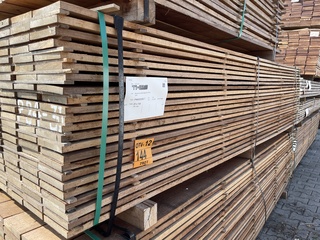 Ca. 138x Guyana Teak beschoeiingsplanken, 20x150mm, lengte 300cm